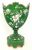 French 19th Century Enamelled Glass Mantle Vases