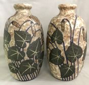 French Art Deco Earthenware Vases by Louis Auguste Dage