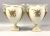 French Empire Style Ivory Porcelain Cabinet Urns, Late 19th Century