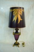 Moser Amethyst Glass Lamp