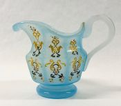 French Opaline Glass Cream Jug, 19th Century