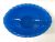 French Opaline Glass Oval Bowl In Blue