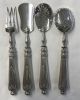 French Silver Crudités Serving Set, In Original Box, circa 1900