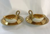 French Swan Sauce Boats