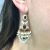 Fresh Water Pearl and Ruby Earrings
