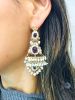 Freshwater Pearl and Ruby Earrings in 9kt Yellow Gold