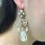 Fresh Water Pearl and Sapphire Drop Earrings