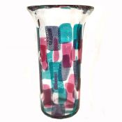 Fulvio Baroni Le Cenedese Murano Art Glass Vase