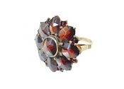 Vintage Garnet Cluster Ring