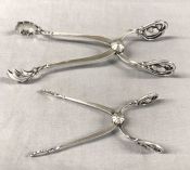 Georg Jensen Blossom Pattern Sterling Silver Tongs