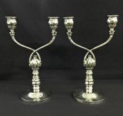 Georg Jensen Sterling Silver Candelabra