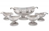 George III Sterling Silver Table Garniture Set