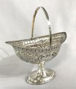 Georgian Irish Sterling Silver Sugar Basket
