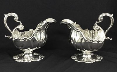 Georgian Sheffield Plate Sauce Boats