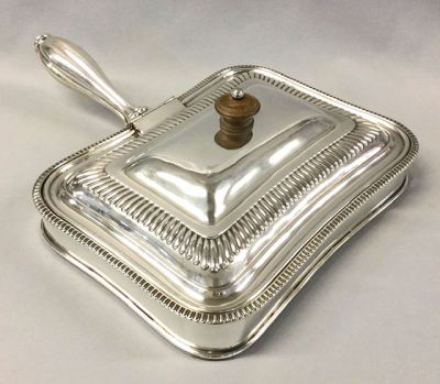 Georgian Style Welsh Rarebit in Silver Plate