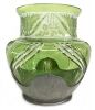 German Jugendstil Art Nouveau Acid Etched Glass Vase