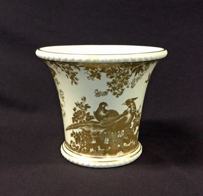 Gold Aves Cache Pot by Royal Crown Derby