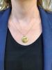 Vintage Diamond and Sapphire Gold Locket in 14kt Yellow Gold