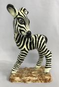 Goldscheider Ceramic Zebra Figure, by Myott Son & Co.