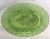 Pairpoint Green Glass Centrepiece Bowl and Candlesticks