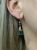 Vintage Green Tourmaline and Diamond Drop Earrings