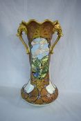 Hand Painted Nippon Gilt Decorated Vase