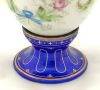 Hand Painted Porcelain Egg On An Enamelled Silver Stand, French, circa 1900