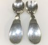 Hermes Sterling Silver Child Set, Spoon & Fork