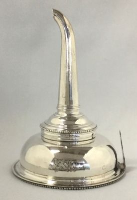 Hester Bateman Georgian Sterling Silver Wine Funnel