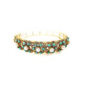 Vintage Pearl and Turquoise Bangle