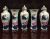 Early 20th Century Tobacco Leaf Pattern Hand Painted Porcelain Five-Piece Garniture