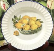 Italian Earthenware Lemon Motif Bowl