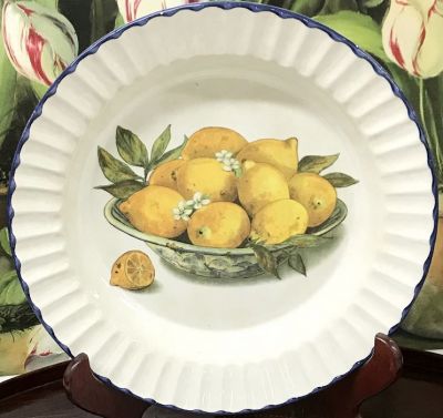 Italian Earthenware Lemon Motif Bowl