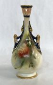 James Hadley & Sons/Worcester Miniature Cabinet Vase