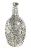 Japanese 970 Fine Silver Overlay Decanter, circa 1920