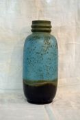Vintage Blue and Brown Vase