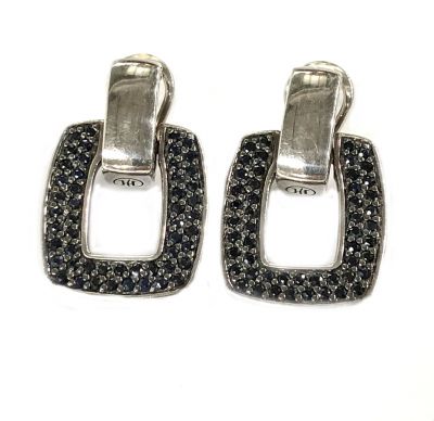 John Hardy Blue Sapphire Drop Earrings