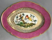 KPM Platter with Finches KPM Germany