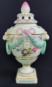 KPM Porcelain Cabinet Urn with Reticulated Cover