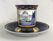 KPM Porcelain Commemorative Cup & Saucer