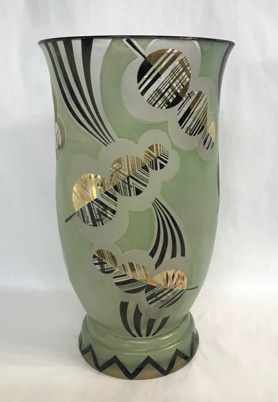 Karl Palda Art Deco Glass Vase