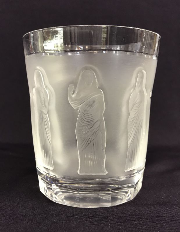 OLD LALIQUE フロストクリスタル女性像と白鳥 OLD LALIQUE フロストクリスタル女性像と白鳥 Sculptures