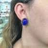 Vintage 30.97ct Lapis Earrings