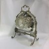 Victorian Silverplate Floral Biscuitier
