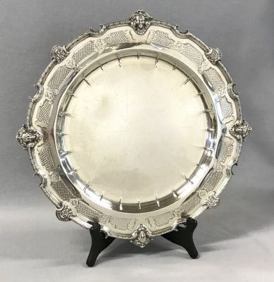 English Regency Style Sterling Silver Salver