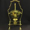 Late Victorian Brass Tip Kettle and Stand, C.1890