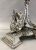 Late Victorian Silver Plate and Etched Glass Epergne
