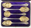 Late Victorian Silver Plate and Gilt Berry Set
