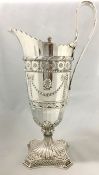 Late Victorian Sterling Silver Claret Jug