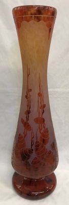 Le Verre Francais Monumental Art Glass Vase